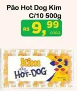 Chama Supermercados Pão Hot Dog Kim oferta