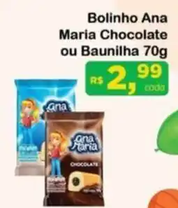 Chama Supermercados Bolinho Ana Maria Chocolate ou Baunilha oferta