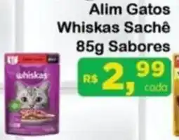 Chama Supermercados Alim Gatos Whiskas Sachê Sabores oferta