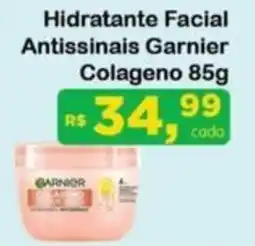 Chama Supermercados Hidratante Facial Antissinais Garnier Colageno oferta