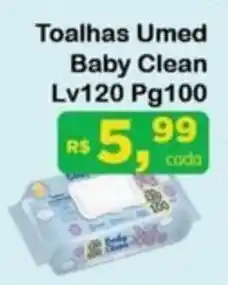 Chama Supermercados Toalhas Umed Baby Clean oferta