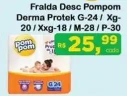 Chama Supermercados Fralda Desc Pompom Derma Protek oferta