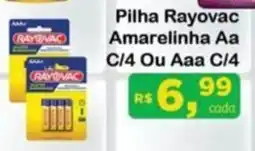 Chama Supermercados Pilha Rayovac Amarelinha oferta