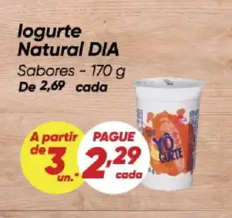 Dia logurte Natural DIA Sabores oferta