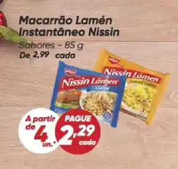 Dia Macarrão Lamén Instantâneo Nissin Sabores oferta
