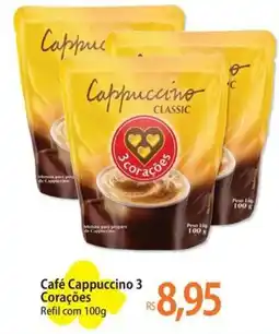 Atacadão Café Cappuccino 3 Corações oferta