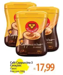 Atacadão Café Cappuccino 3 Corações oferta