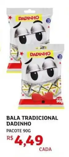 Assaí Atacadista Bala tradicional dadinho pacote oferta
