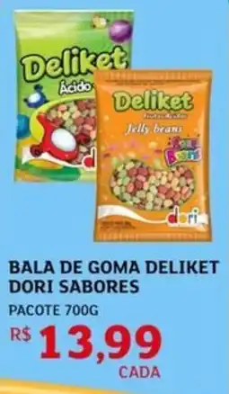 Assaí Atacadista Bala de goma deliket dori sabores pacote oferta