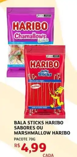 Assaí Atacadista Bala sticks haribo sabores ou marshmallow haribo oferta