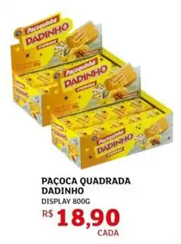 Assaí Atacadista Pacoca quadrada dadinho oferta