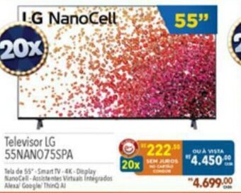 Supermercados Condor Televisor LG 55" oferta