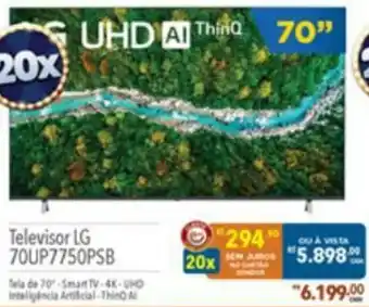 Supermercados Condor Televisor LG 70" oferta
