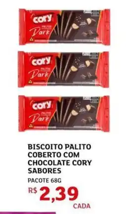 Assaí Atacadista Biscoito palito coberto com chocolate cory sabores oferta