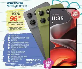 Lojas Cem Smartphone moto g15 XT2521 oferta
