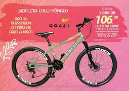 Lojas Cem Bicicleta colli mônaco oferta