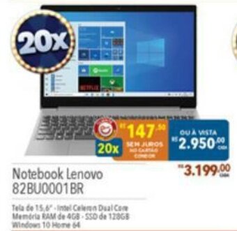 Supermercados Condor Notebook lenovo oferta