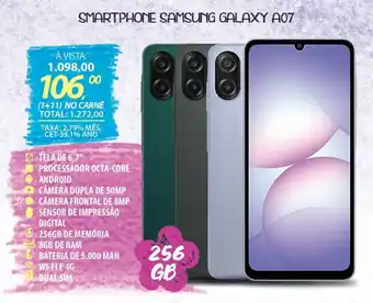 Lojas Cem Smartphone samsung galaxy a07 oferta