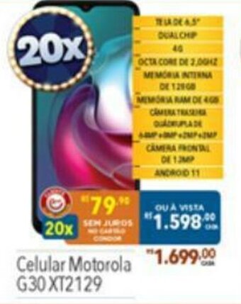 Supermercados Condor Celular Motorola oferta