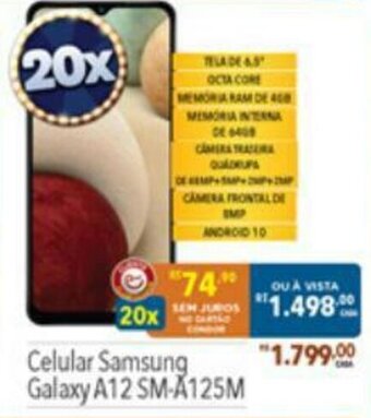 Supermercados Condor Celular Samsung Galaxy A12 oferta