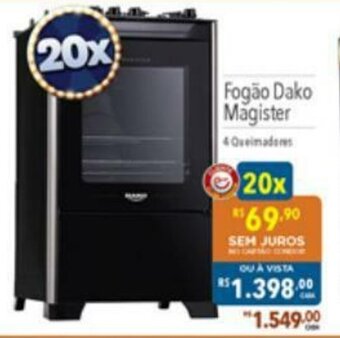 Supermercados Condor Fogao Dako Magister oferta