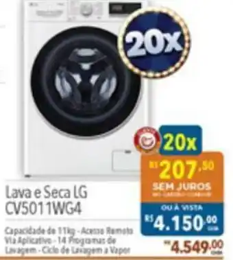 Supermercados Condor Lava e Seca LG oferta