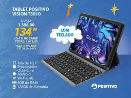 Lojas Cem Tablet positivo vision t3010 oferta