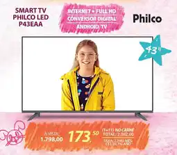 Lojas Cem Smart tv philco led p43eaa oferta