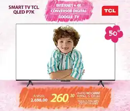 Lojas Cem Smart tv tcl qled p7k oferta