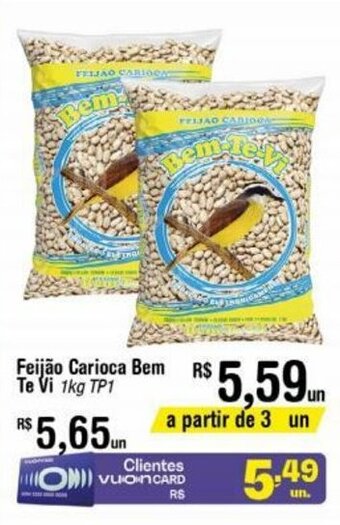 Fort Atacadista Feijao Carioca Bem Te Vi 1kg - Tipo 1 oferta