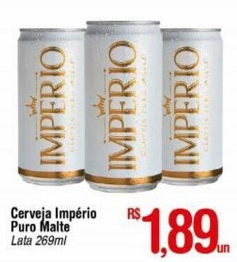 Fort Atacadista Cerveja Imperio Puro Malte lata 269ml oferta