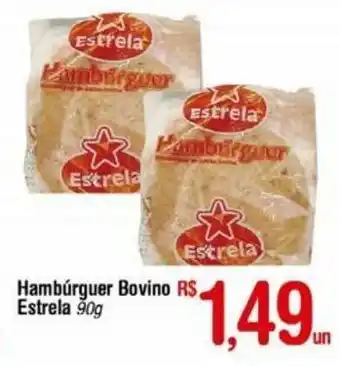 Fort Atacadista Hamburguer Bovino Estrela 90g oferta