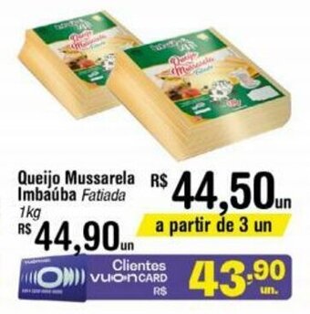 Fort Atacadista Queijo Mussarela Imbauba 1kg oferta