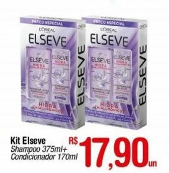 Fort Atacadista Kit Elseve Shampoo 375ml + Condicionador 170ml oferta