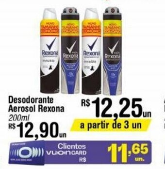 Fort Atacadista Desodorante Aerosol Rexona 200ml oferta