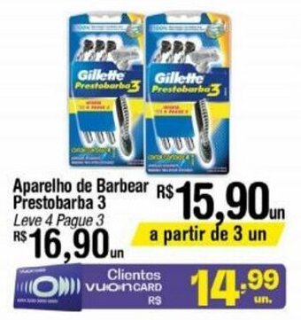 Aparelho de Barbear Prestobarba 3