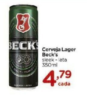 Carrefour Bairro Cerveja Lager Beck's 350ml oferta