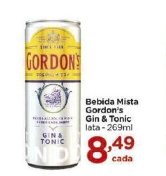 Bebida Mista Gordon's Gin & Tonic 269ml