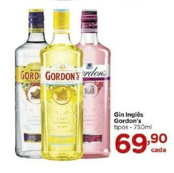 Gin Ingles Gordon's 750ml