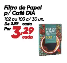 Dia Filtro de Papel p/ Café DIA oferta