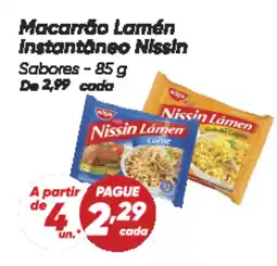 Dia Macarrão Lamén Instantâneo Nissin Sabores oferta