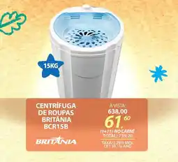 Lojas Cem Centrifuga de roupas britânia BCR15B oferta