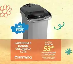 Lojas Cem Lavadora e tanque colormaq LCT6 oferta
