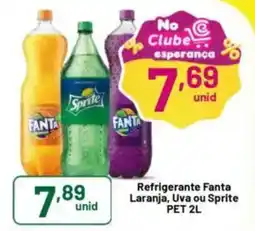 Comercial Esperança Refrigerante Fanta Laranja, Uva ou Sprite oferta