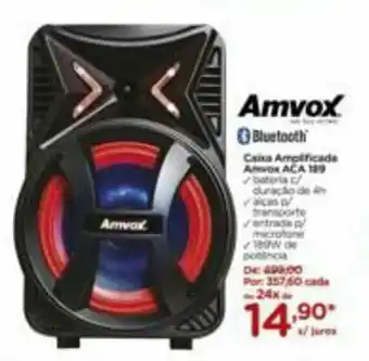 Caixa Amplificada Amvox ACA 189