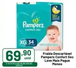 Comercial Esperança Fralda Descartável Pampers Confort Sec Leve Mais Pague Menos oferta