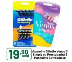 Comercial Esperança Aparelho Gillette Venus 3 Simply ou Prestobarba 3 Masculino Extra Suave oferta