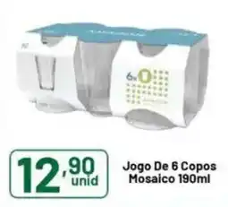 Comercial Esperança Jogo de 6 copos mosaico oferta