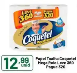 Comercial Esperança Papel Toalha Coquetel Mega Rolo oferta