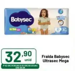 Comercial Esperança Fralda Babysec Ultrasec Mega oferta